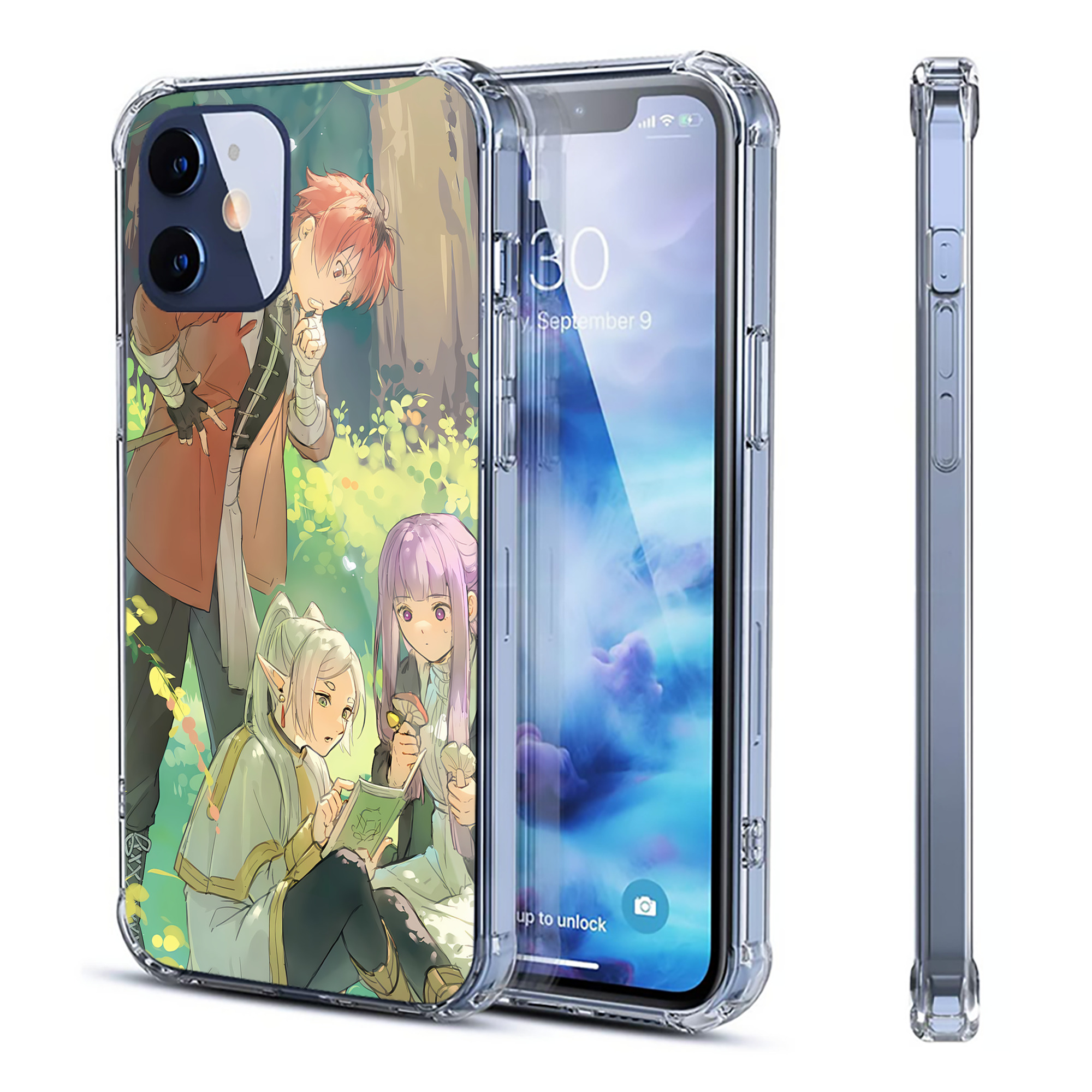 （画像用） 葬送のフリーレン Frieren 【iPhone 12シリーズ対応】透明スマホケース（クリアソフトケース）